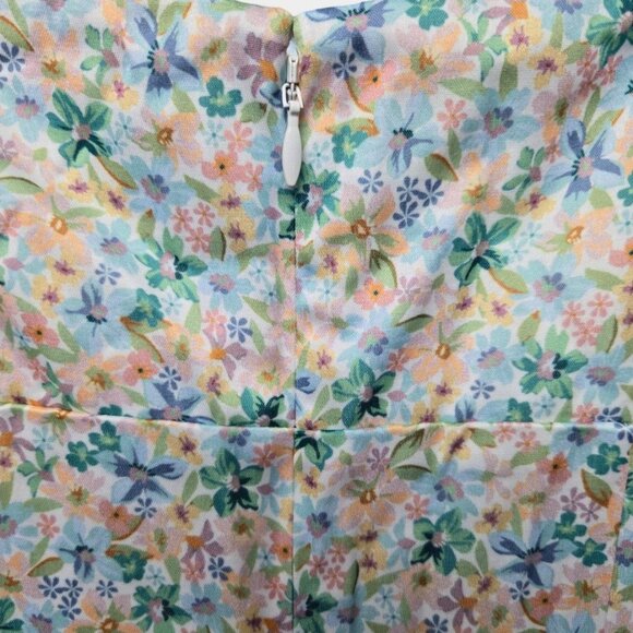 SIGNIFICANT OTHER Katie Floral Puff Sleeve Midi Dress in Bluebell Posie NWT $236 - Picture 6 of 8